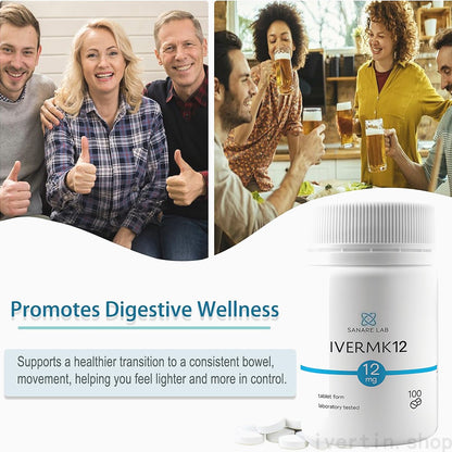 IVERMK 12 mg 100 Tablets Sanare Lab